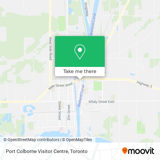 Port Colborne Visitor Centre map