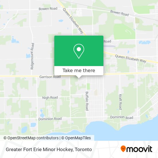 Greater Fort Erie Minor Hockey map
