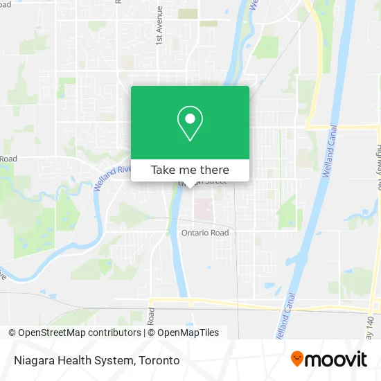 Niagara Health System map