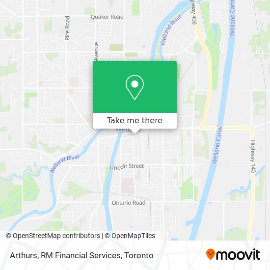 Arthurs, RM Financial Services map