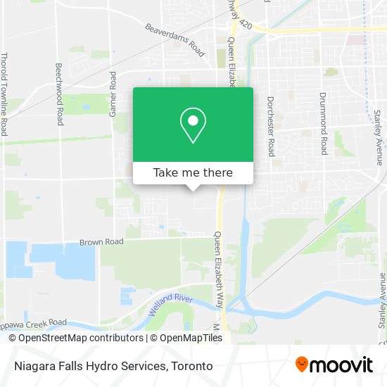 Niagara Falls Hydro Services map