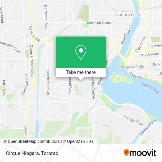 Cirque Niagara map