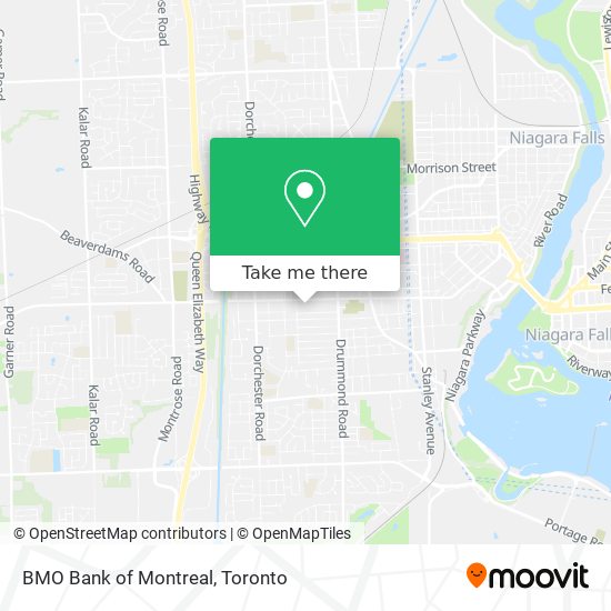 BMO Bank of Montreal map