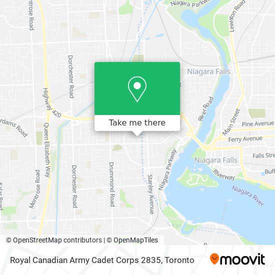 Royal Canadian Army Cadet Corps 2835 map