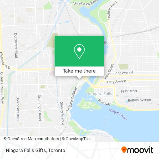 Niagara Falls Gifts map