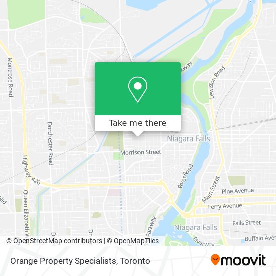 Orange Property Specialists map