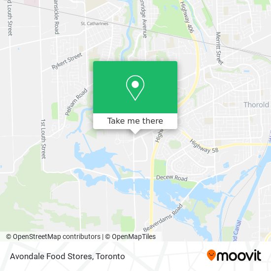 Avondale Food Stores map