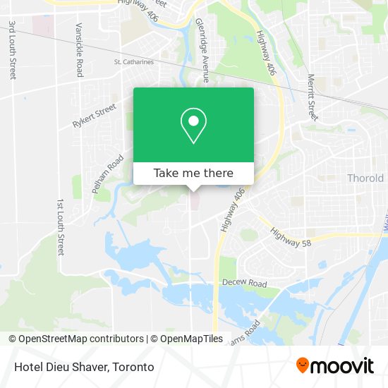 Hotel Dieu Shaver map