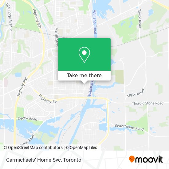 Carmichaels' Home Svc map