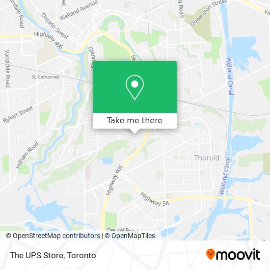 The UPS Store map