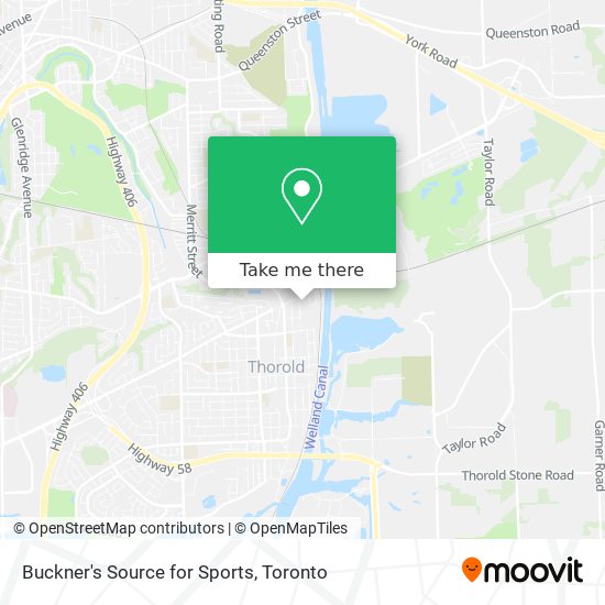 Buckner's Source for Sports map