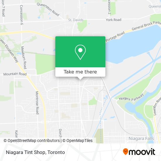 Niagara Tint Shop map