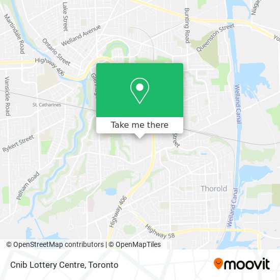 Cnib Lottery Centre map