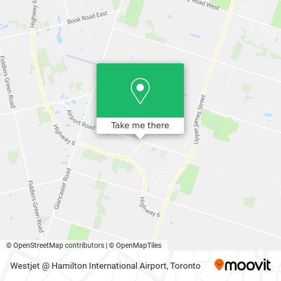Westjet @ Hamilton International Airport map