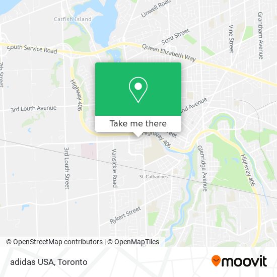 adidas USA map