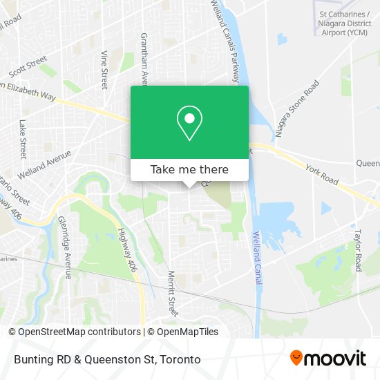 Bunting RD & Queenston St map