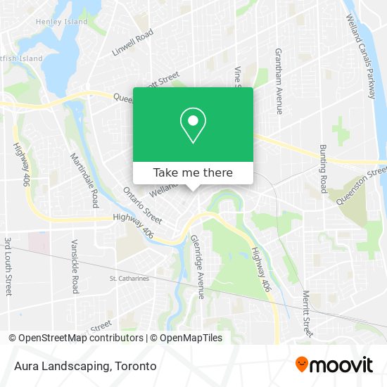 Aura Landscaping map