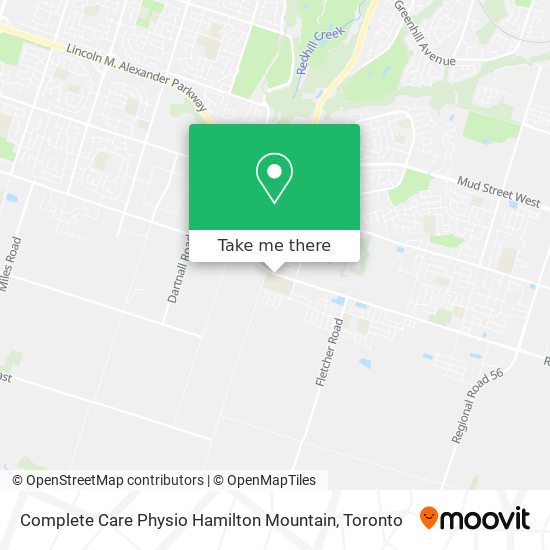 Complete Care Physio Hamilton Mountain map