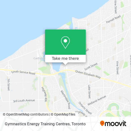 Gymnastics Energy Training Centres map