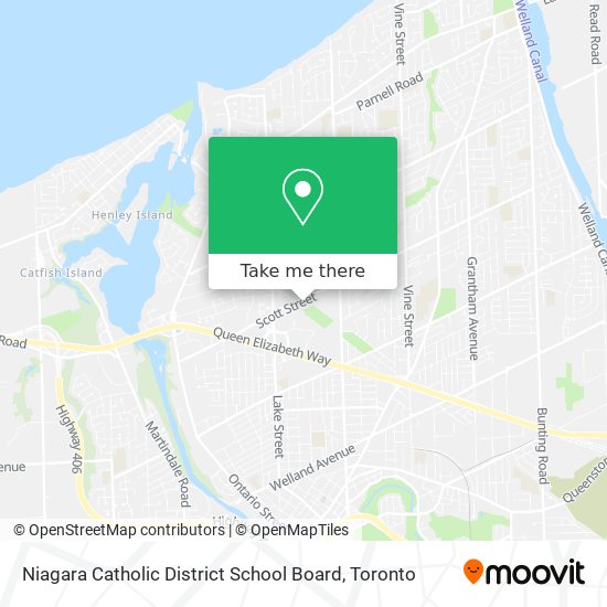 Niagara Catholic District School Board map
