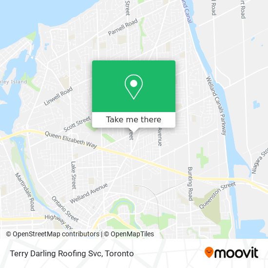 Terry Darling Roofing Svc map