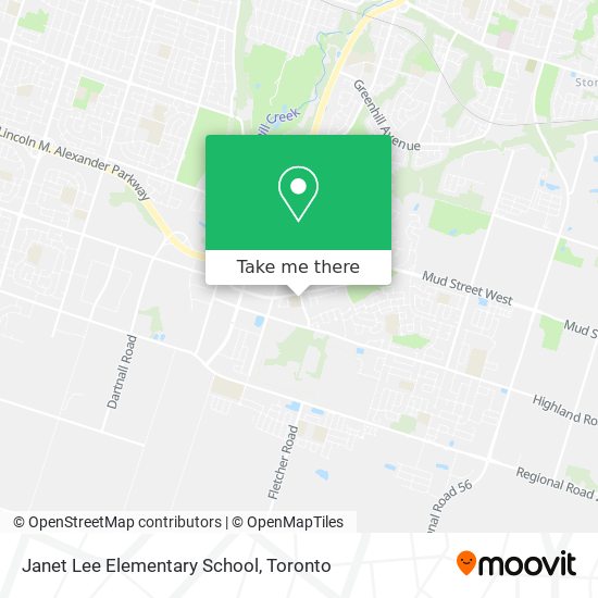 Janet Lee Elementary School map