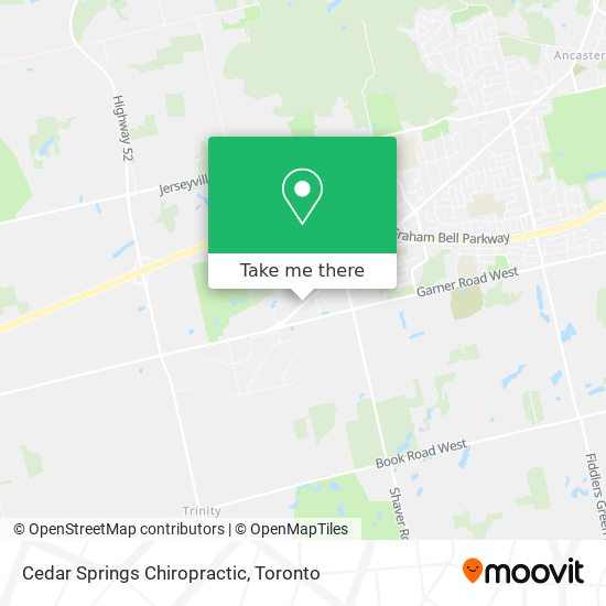 Cedar Springs Chiropractic map