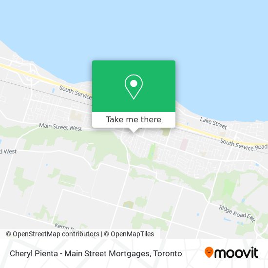 Cheryl Pienta - Main Street Mortgages map