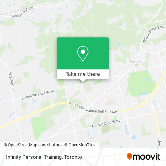 Infinity Personal Training map