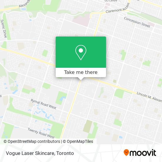 Vogue Laser Skincare map