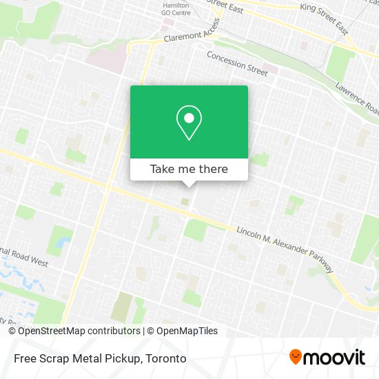 Free Scrap Metal Pickup map