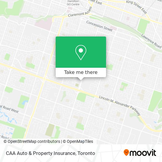 CAA Auto & Property Insurance map