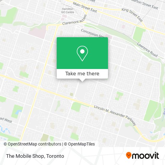 The Mobile Shop map