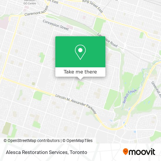 Alesca Restoration Services map