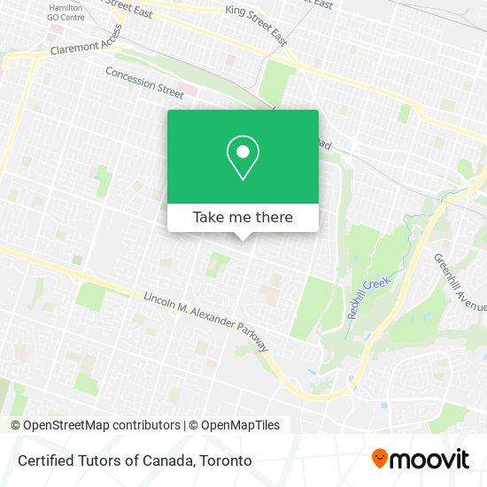 Certified Tutors of Canada map