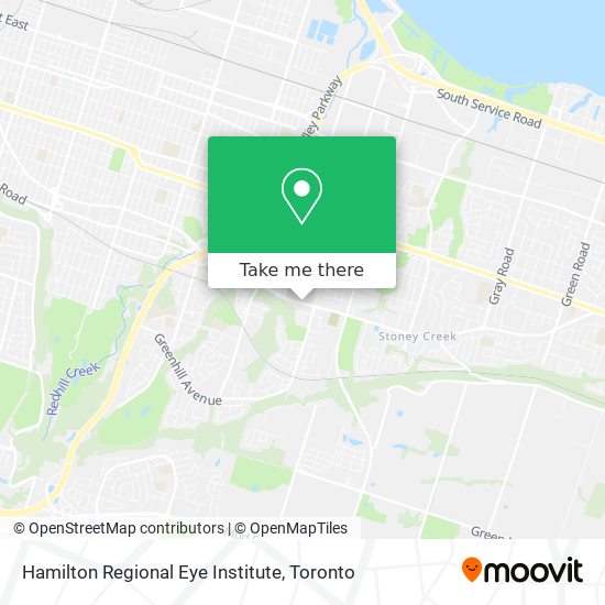 Hamilton Regional Eye Institute map