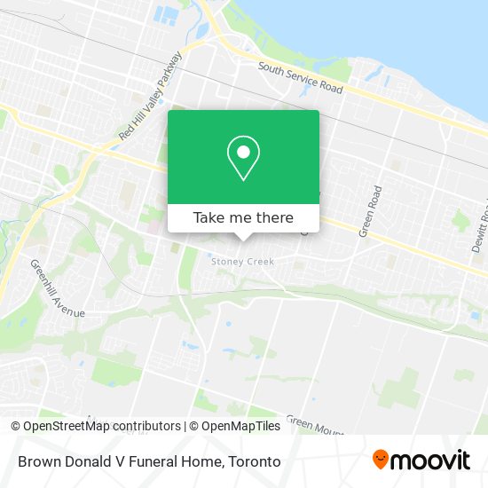 Brown Donald V Funeral Home map