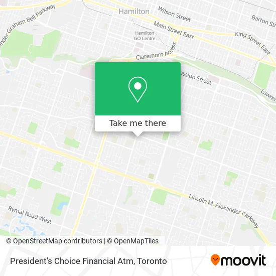 President's Choice Financial Atm map