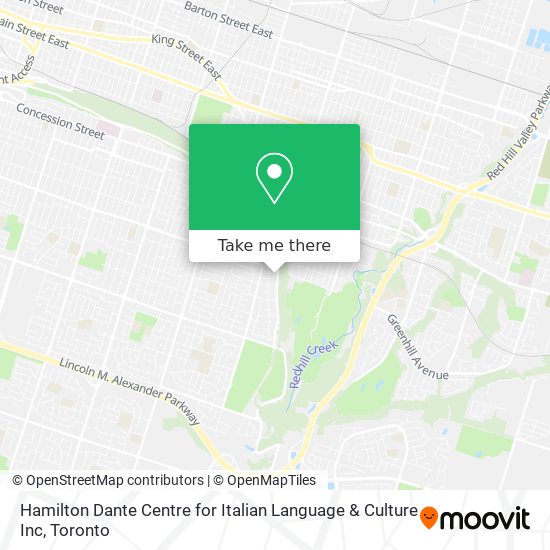 Hamilton Dante Centre for Italian Language & Culture Inc map