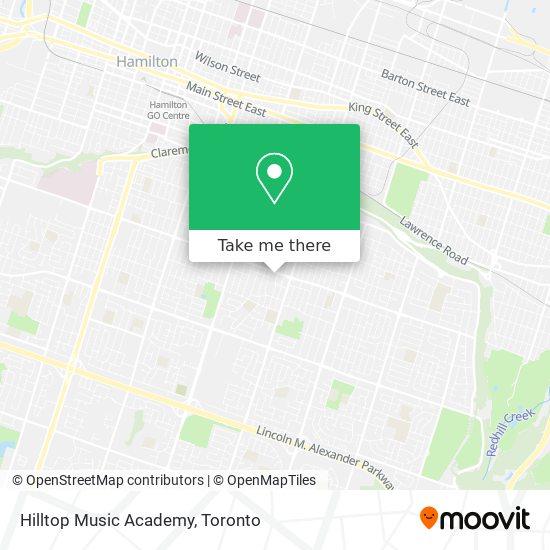 Hilltop Music Academy map