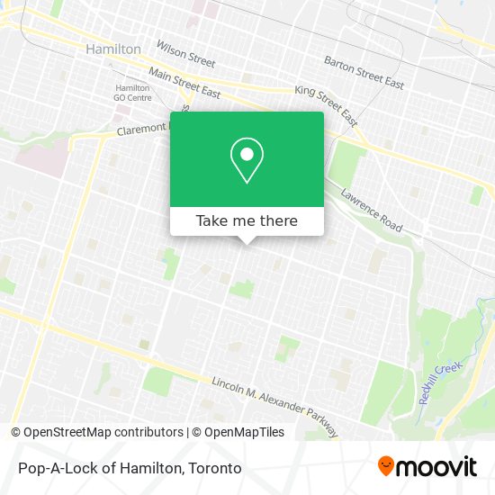 Pop-A-Lock of Hamilton map