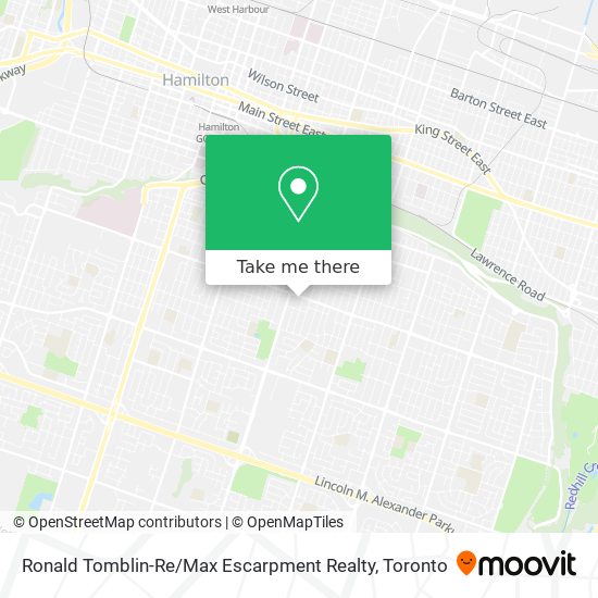 Ronald Tomblin-Re / Max Escarpment Realty map