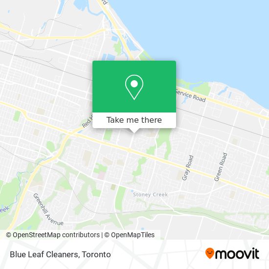 Blue Leaf Cleaners map