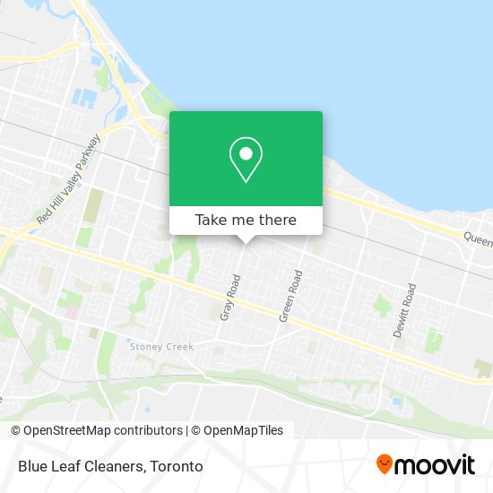 Blue Leaf Cleaners map