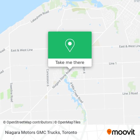 Niagara Motors GMC Trucks map