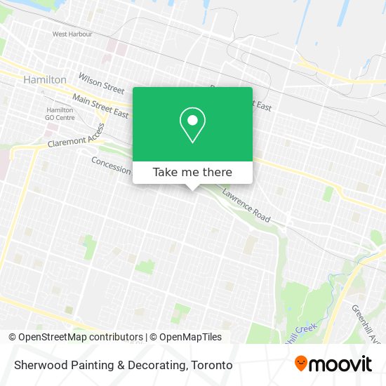 Sherwood Painting & Decorating map