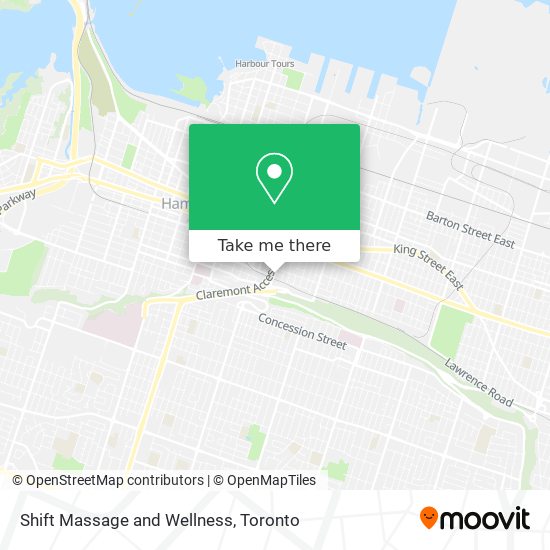 Shift Massage and Wellness map