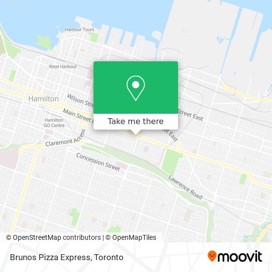 Brunos Pizza Express map