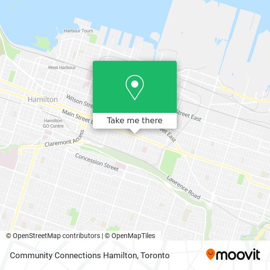 Community Connections Hamilton map