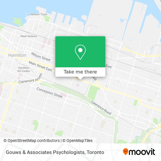 Gouws & Associates Psychologists map